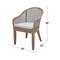 International Concepts Outdoor Patio Dining Chair with Cushions, 2PK ODC-300P - alternate 7